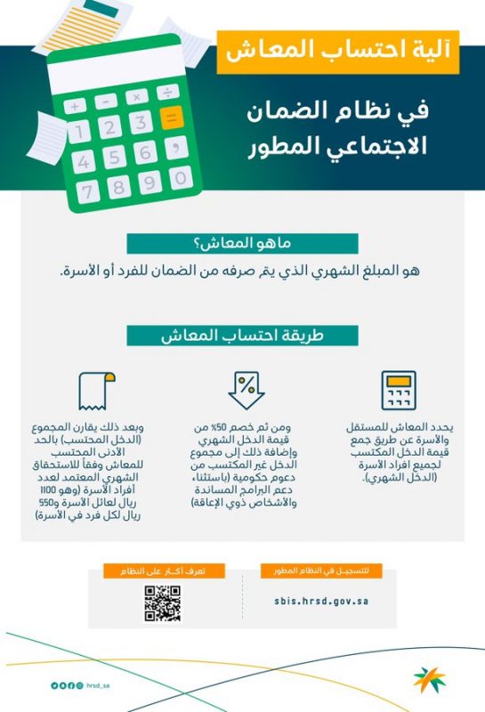 الضمان جدول المطور معاش جدول الضمان