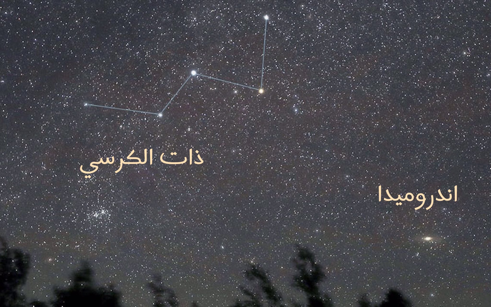 رصد مجرة أندروميدا في سماء المملكة بالعين المجردة
