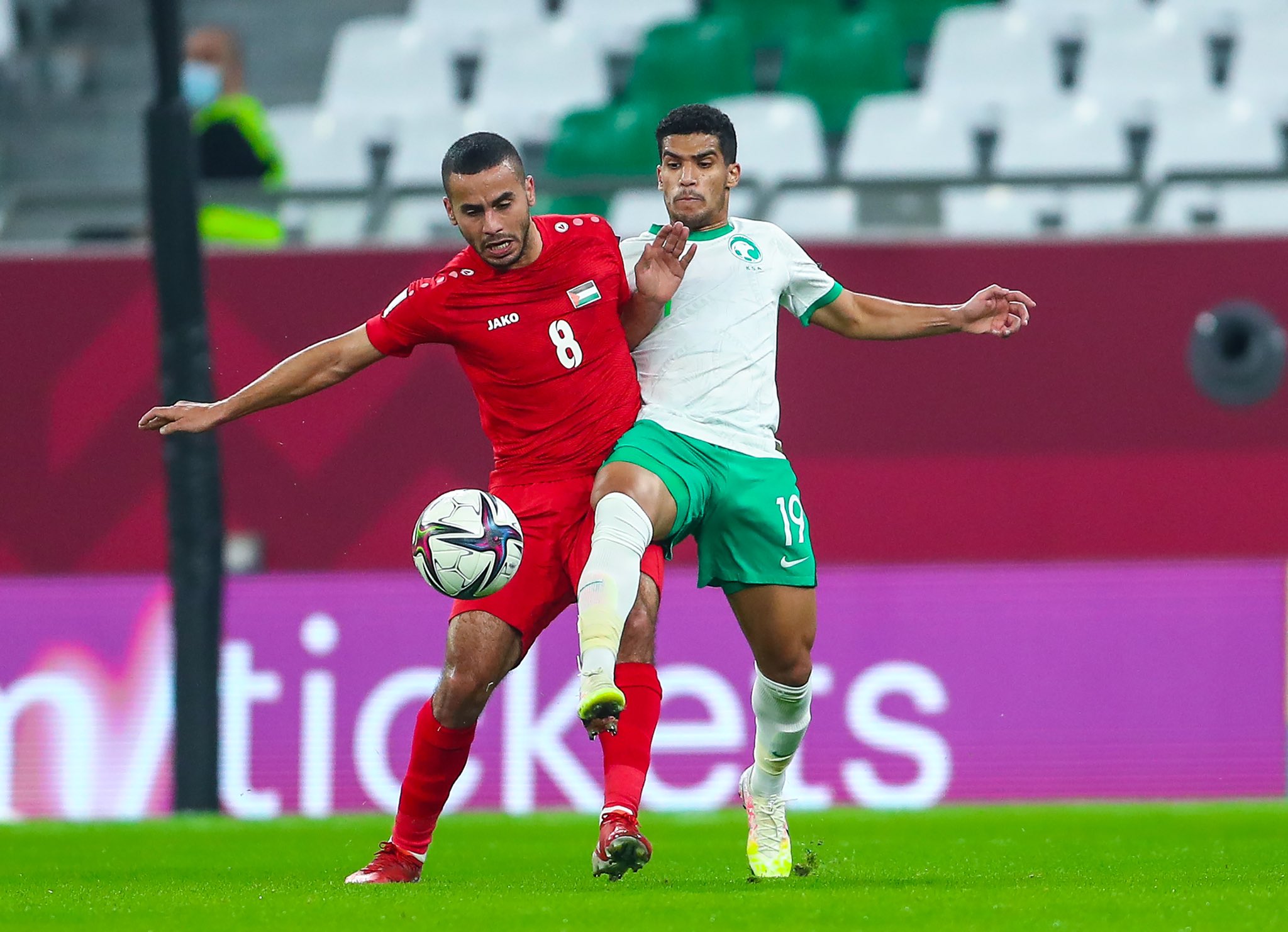 المنتخب السعودي يتأخر أمام فلسطين بالشوط الأول