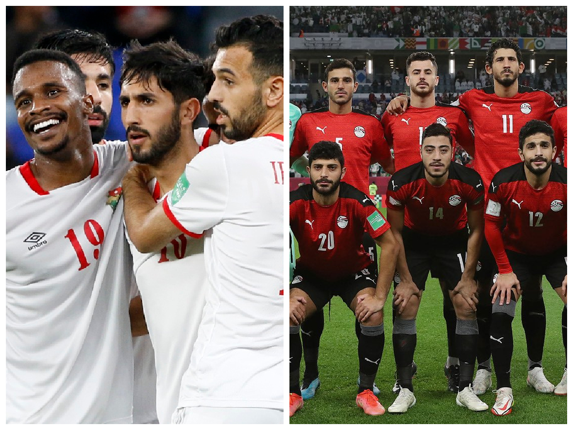 مشوار مصر والأردن في كأس العرب