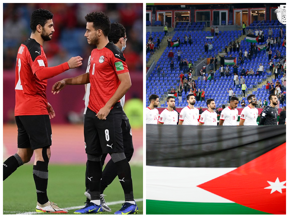 التشكيلة الرسمية لـ مباراة مصر والأردن