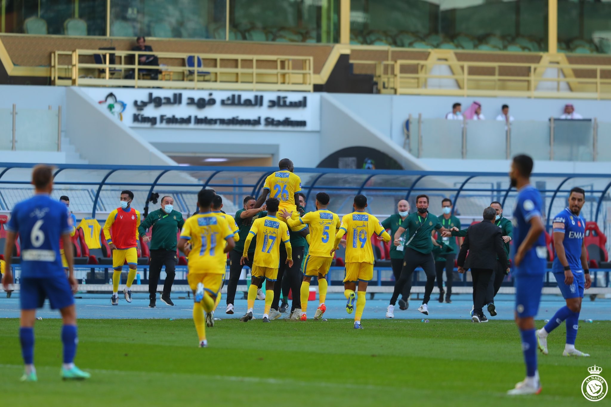 النصر لا يخسر الديربي بعد التقدم بالشوط الأول