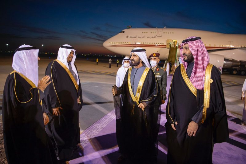 ولي العهد يستقبل محمد بن راشد