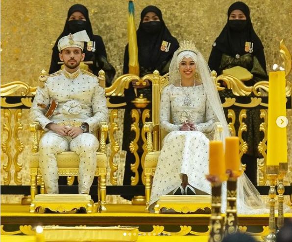 لقطات من حفل زفاف ابنة سلطان بروناي الأسطوري