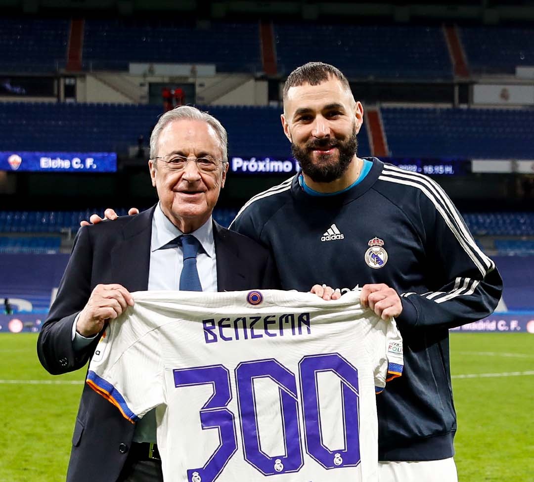 بنزيما يصل للهدف رقم 301 مع Real madrid