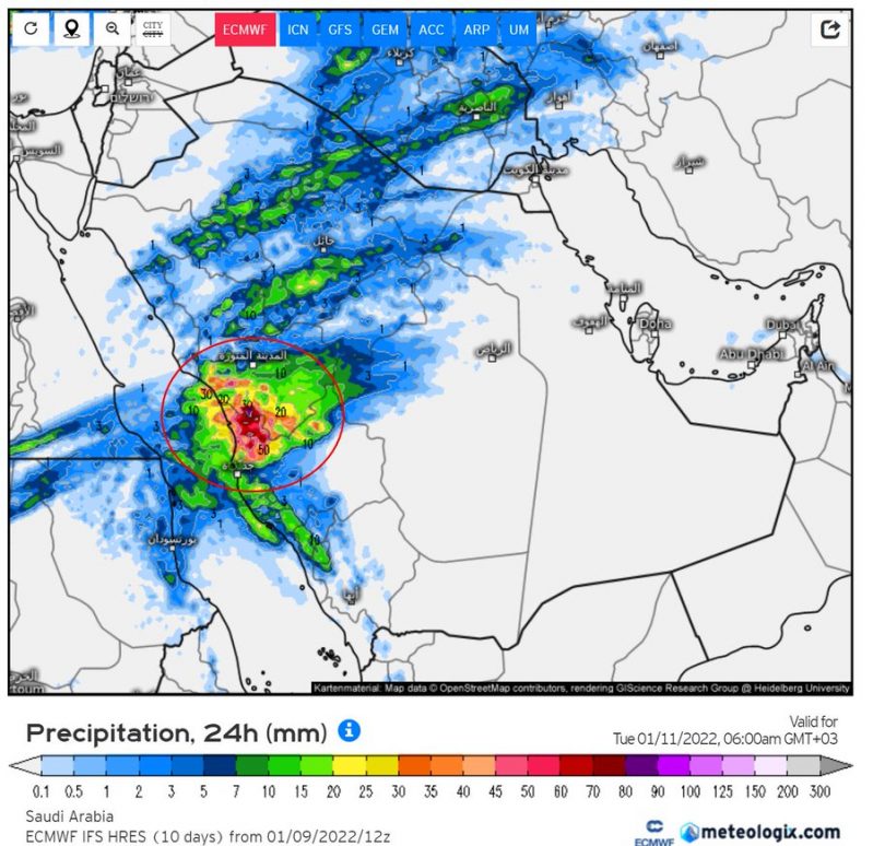 المسند: اليوم ذروة الحالة المطرية وتشمل 8 مناطق - المواطن