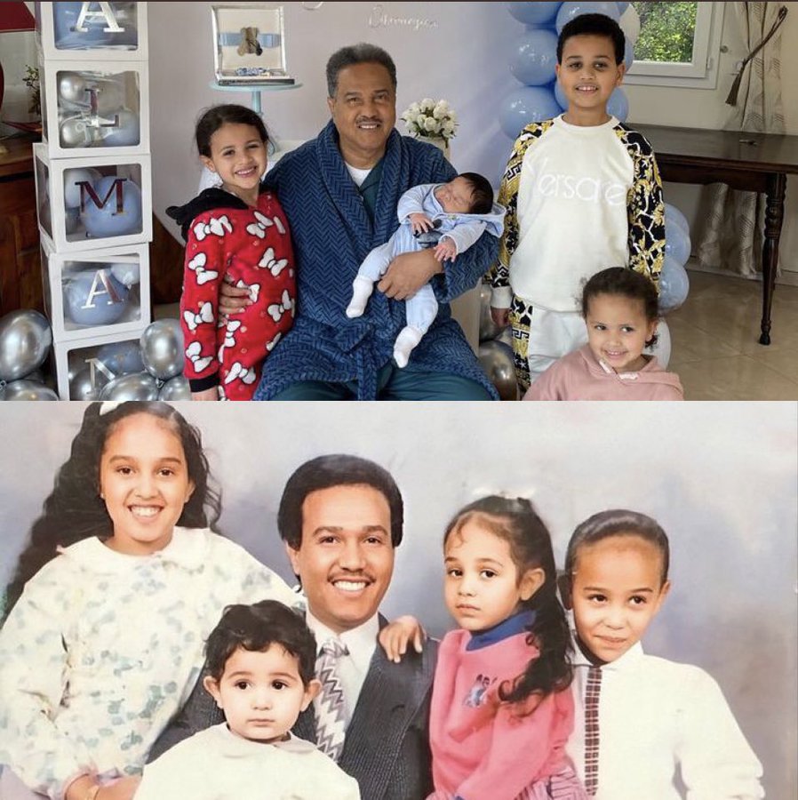 تركي آل الشيخ ينشر صورتين للفنان محمد عبده مع أبنائه
