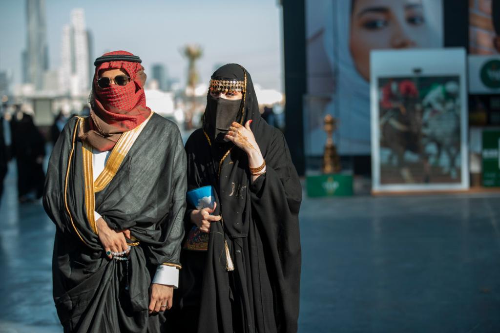 الزي السعودي في البوليفارد يوم التأسيس