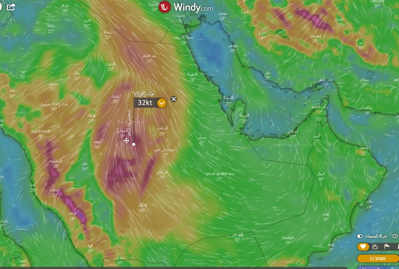 الحصيني : موجة غبار تداهم 3 مناطق