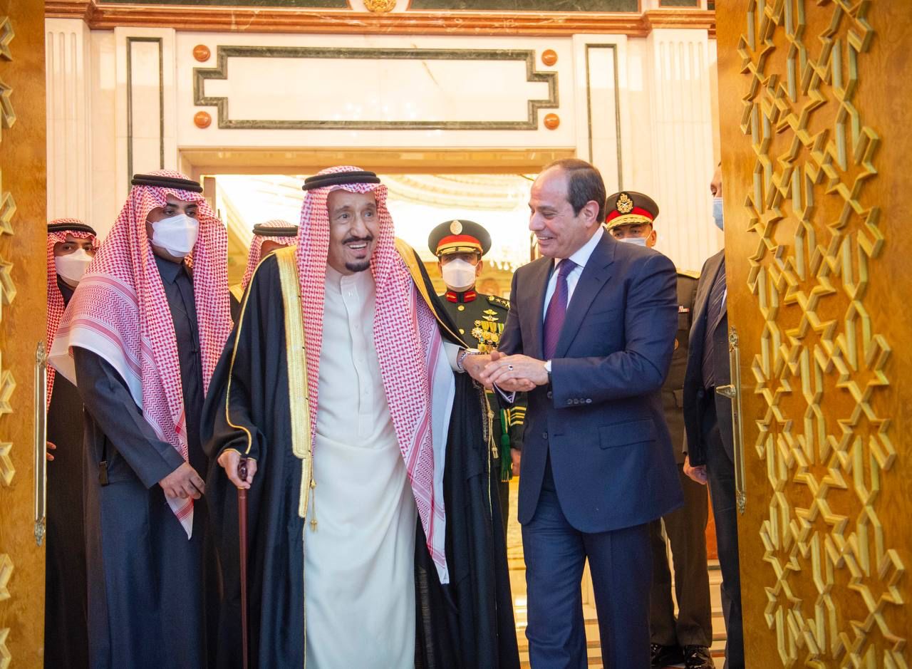 قمة سعودية مصرية في قصر اليمامة