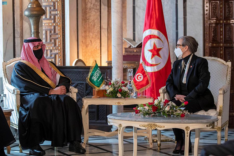 وزير الداخلية يلتقي رئيسة الحكومة التونسية