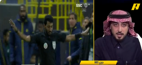 حكم مباراة النصر والفيحاء بمرمى الانتقادات