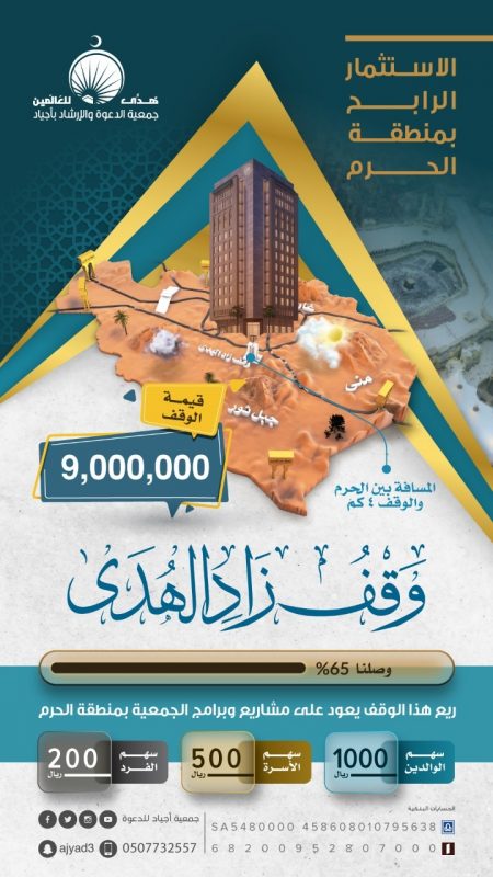 جمعية أجياد للدعوة بمكة تطلق وقفها الخيري "زاد الهدى" - المواطن