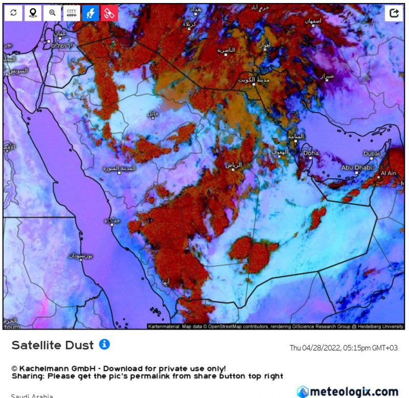 ينير البرق سماء 13 منطقة ، حتى الربع الخالي