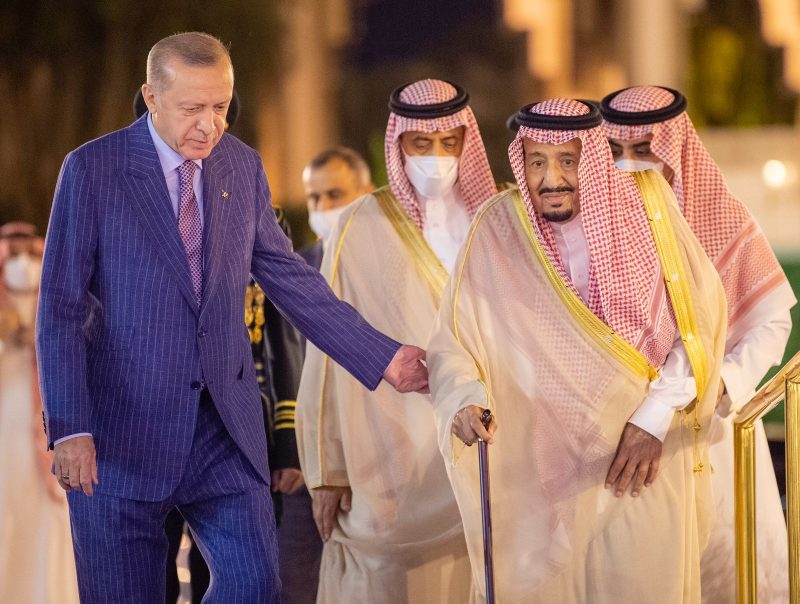 الملك سلمان مع اردوغان