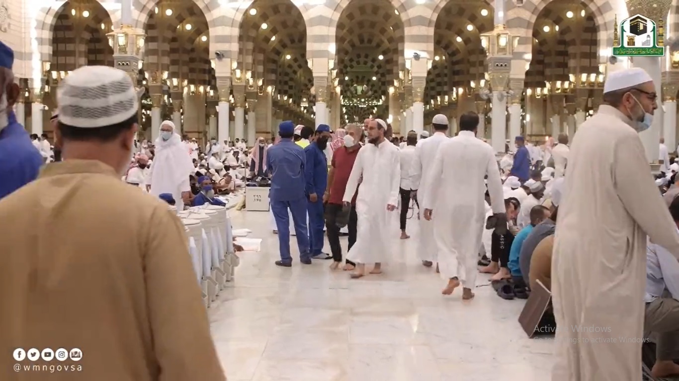 مشاهد في ثاني ليالي رمضان بالمسجد النبوي