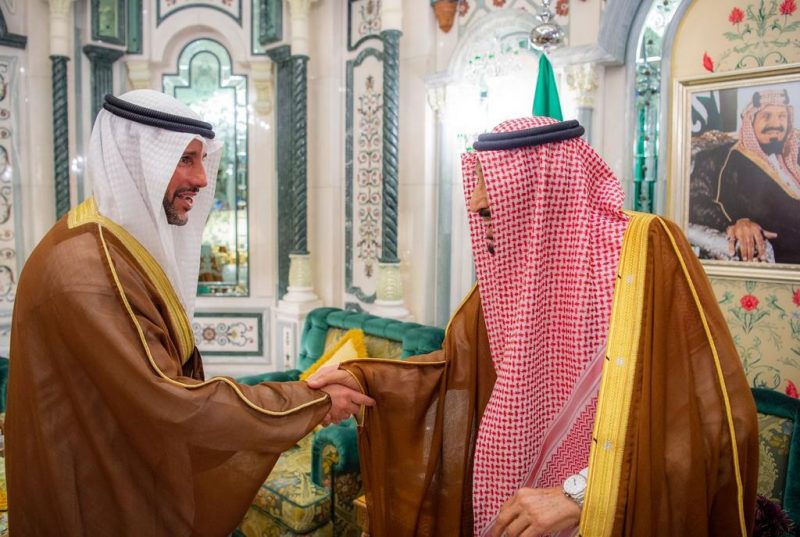 الملك سلمان يستقبل مرزوق الغانم وابن حميد والشثري والسديس - مواطن