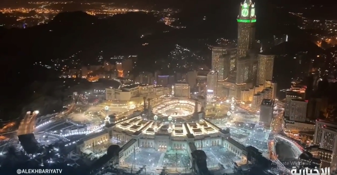 لقطات جوية لصلاة تهجد ليلة 27 رمضان في المسجد الحرام