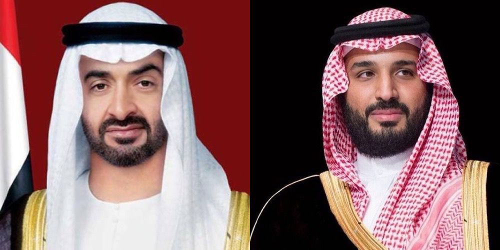 صورة ولي العهد يهنئ في اتصال هاتفي الشيخ محمد بن زايد بمناسبة انتخابه رئيساً للإمارات