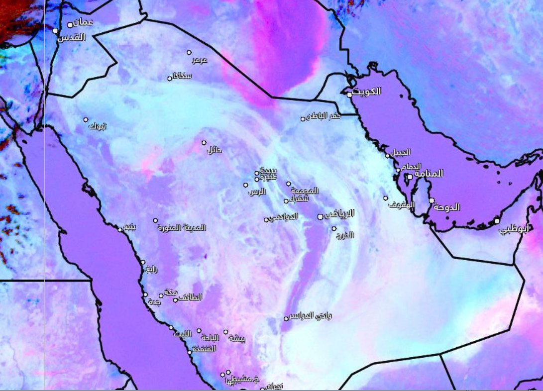 الغبار الزهري يصل الرياض الليلة: احتاطوا
