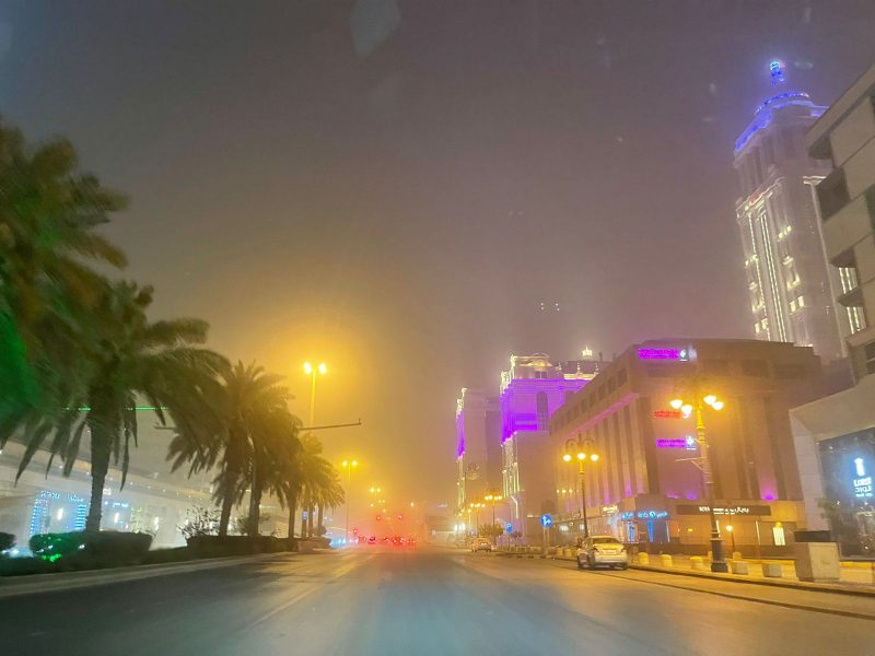 العاصفة الترابية تتوغل في الرياض - المواطن
