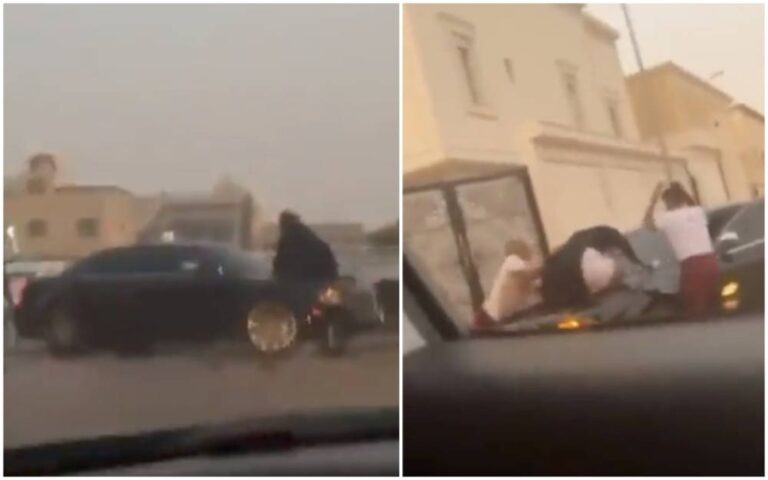 مشهد مؤلم.. اعتداء على فتاة والمارة يكتفون بالتصوير