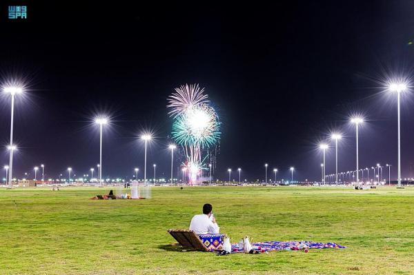 شاهد الألعاب النارية تحول ليلة المملكة إلى نهار - أيها محتوى