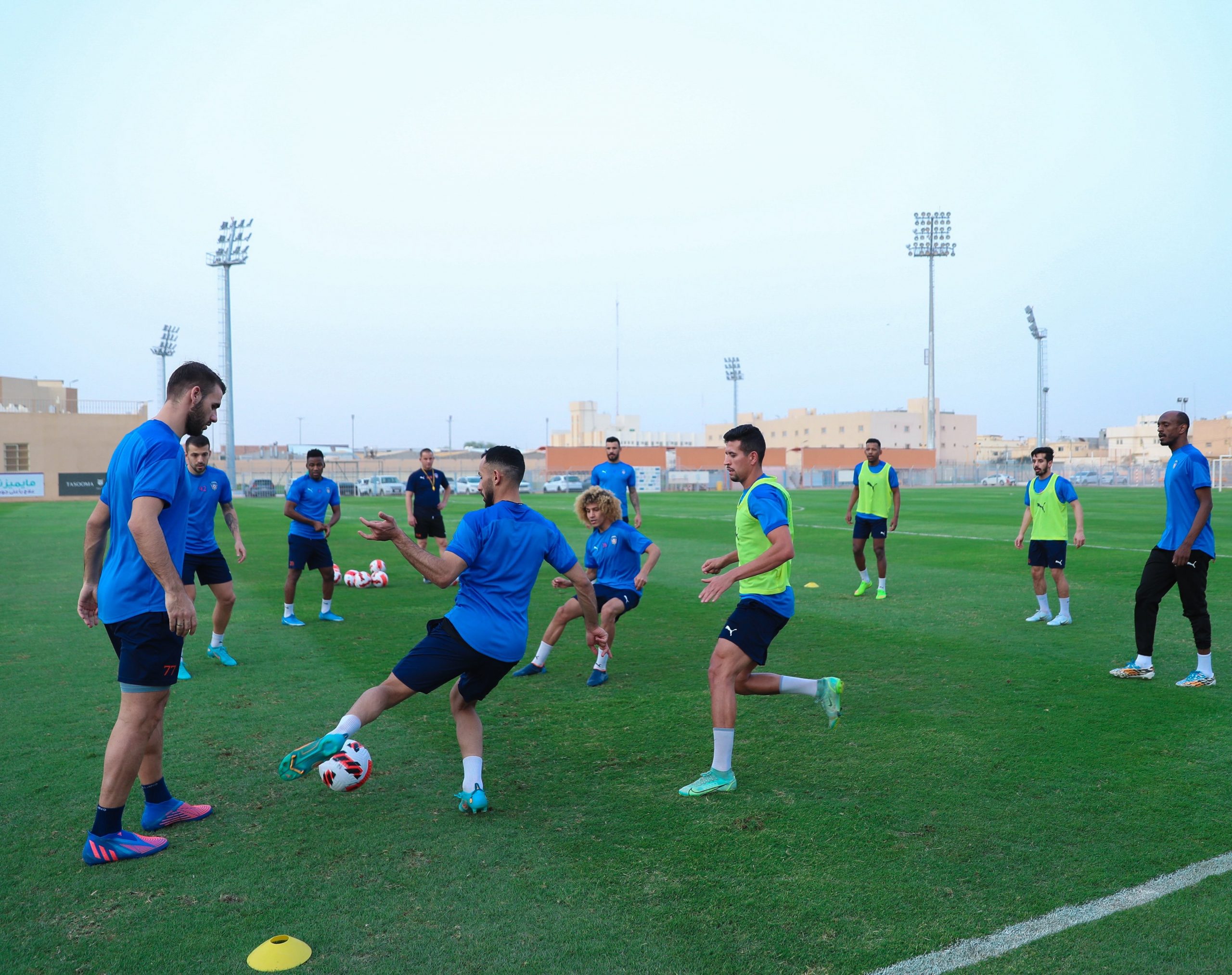 تدريبات فنية تجهز الفيحاء لمواجهة الهلال