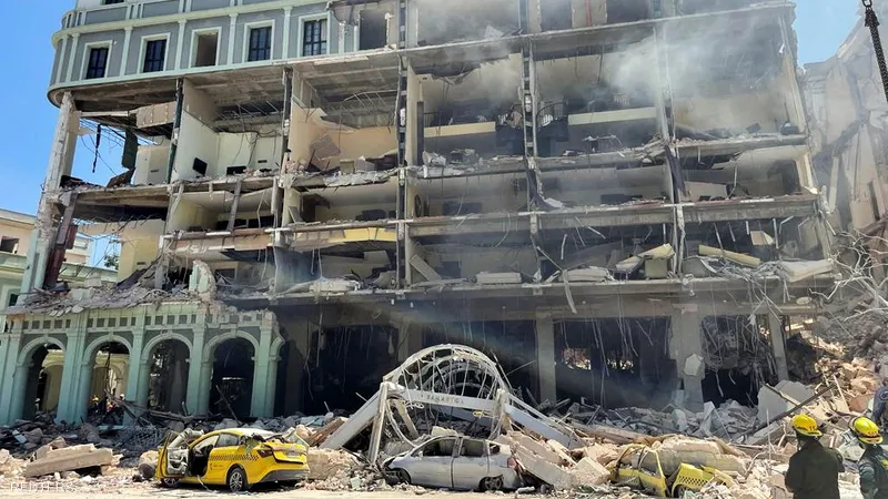 8 قتلى في انفجار مدمر بفندق وسط هافانا
