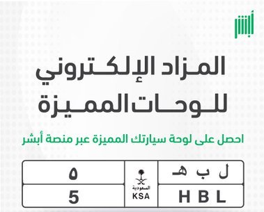 أبشر تعرض أبرز اللوحات المميزة المعروضة في المزاد الإلكتروني