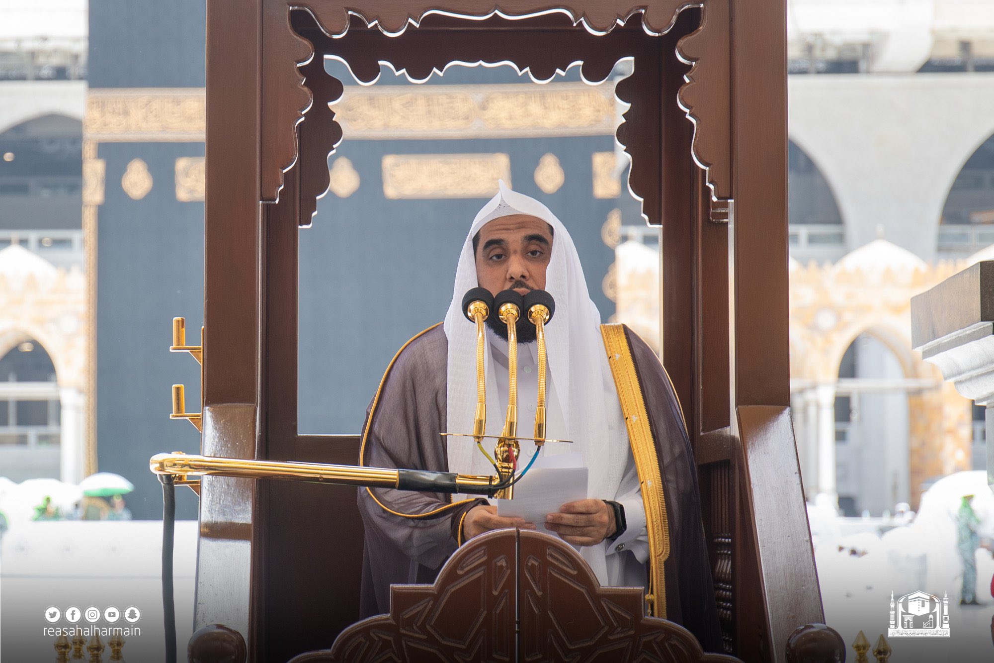 الجهني يلقي خطبة العيد في المسجد الحرام والثبيتي بالمسجد النبوي