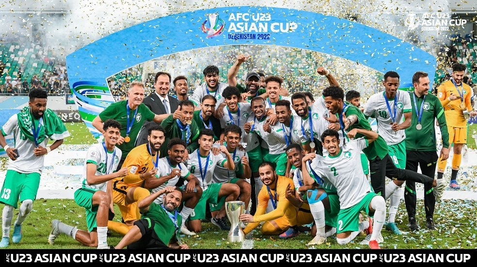 لقطات من تتويج المنتخب السعودي تحت 23 عامًا