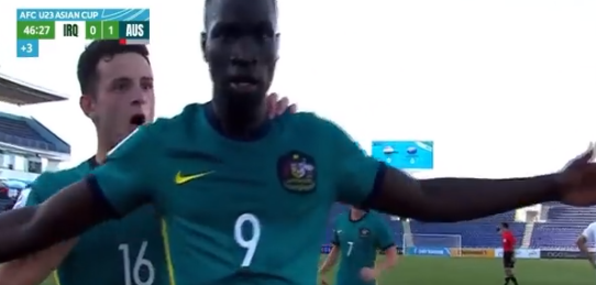 هدف خيالي من لاعب أستراليا في العراق