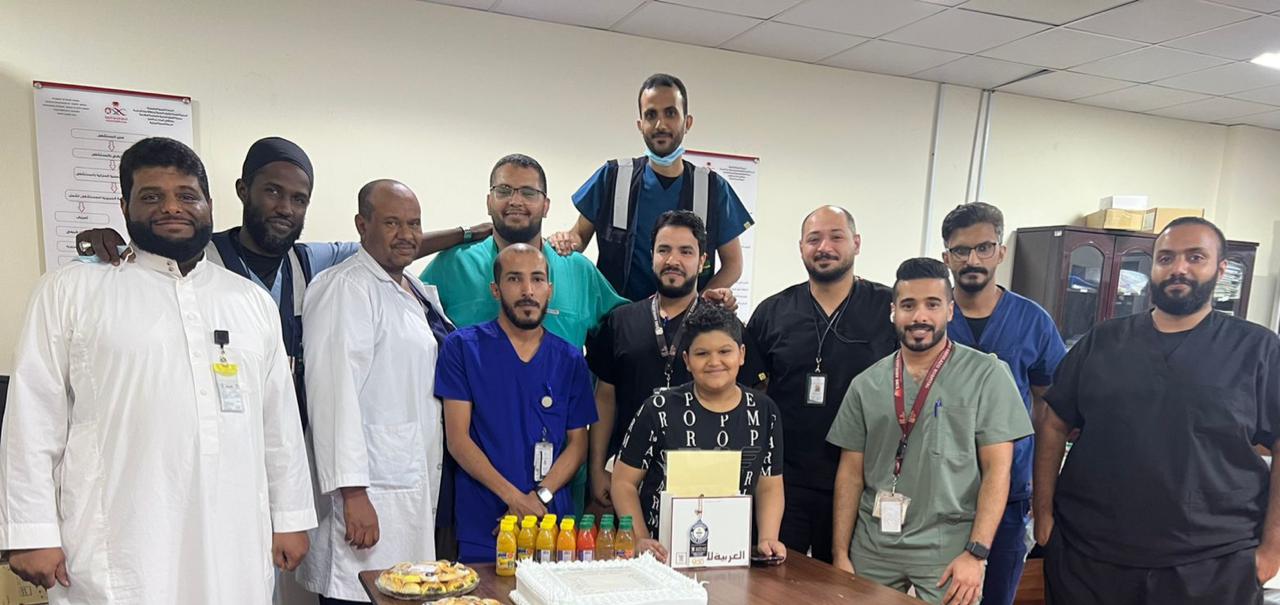 الرعاية المنزلية بمستشفى الملك عبدالعزيز يحتفل بأبطال الحج