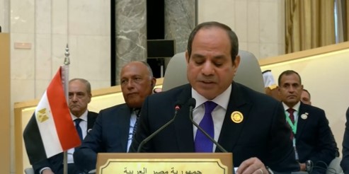 الرئيس المصري: نبذل جهدًا كبيرًا لاستعادة السلام في غزة