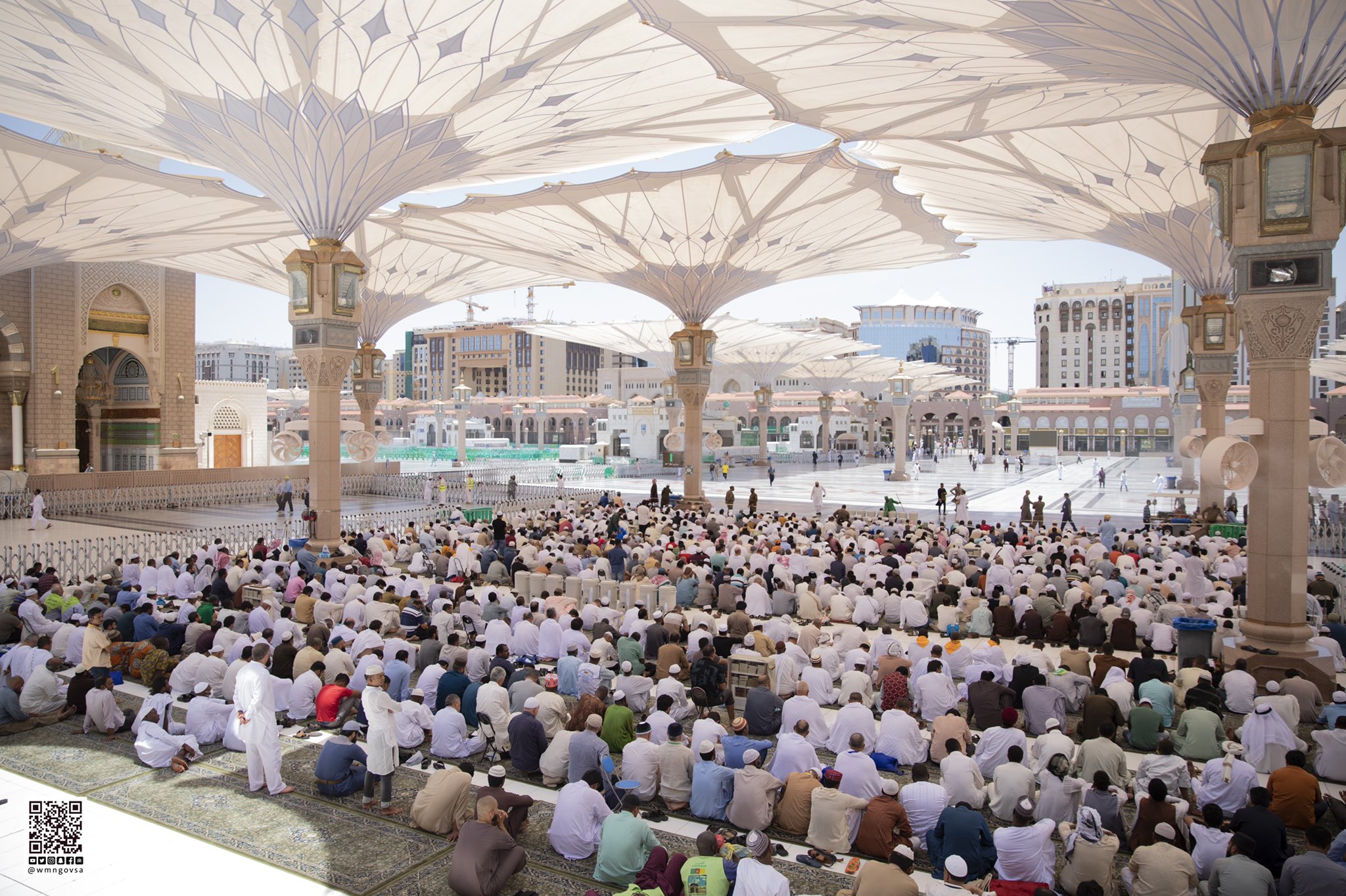 رئاسة المسجد النبوي تكثف جهودها اليومية لخدمة الزوار