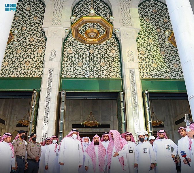 افتتاح باب الملك عبدالعزيز بالمسجد الحرام لتسهيل حركة الحشود