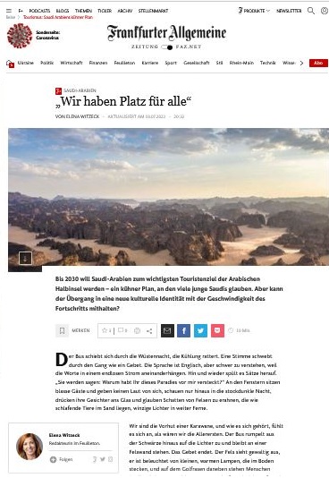 صحيفة ألمانية العلا بمثابة جنة في صخور الصحراء