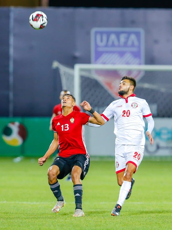 منتخب ليبيا ضد لبنان في كأس العرب لمنتخبات الشباب (1)