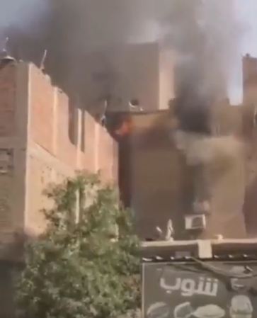 صرخات استغاثة من داخل حريق كنيسة المنيرة بمصر