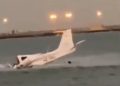 لحظة سقوط طائرة تابعة لنادي الطيران بالحريضة في البحر - المواطن