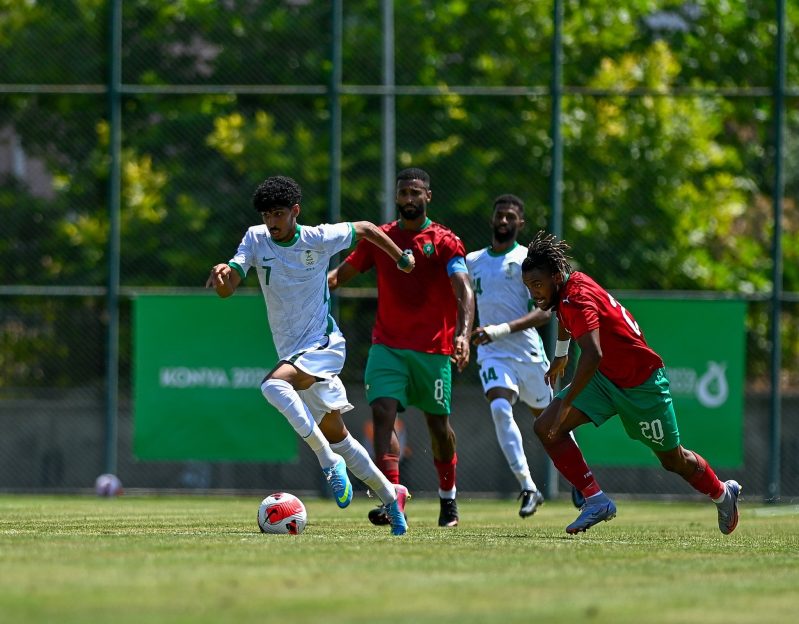 المنتخب السعودية ضد المغرب في قونية 2021