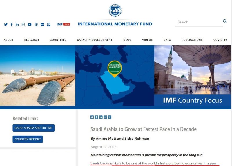 النقد الدولي 10 أسباب وراء كون السعودية من أسرع الاقتصادات نموًا 