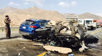 الحوادث المرورية في السعودية تراجعت 40 %