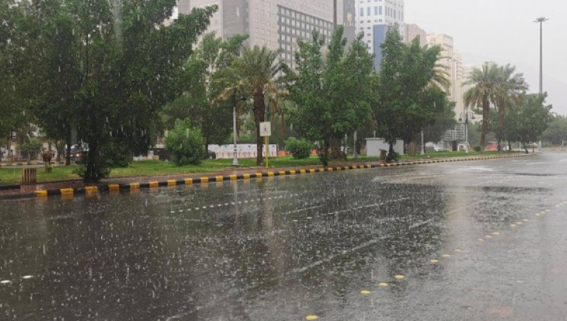 الأرصاد: أمطار وتساقط للبرد وجريان السيول في الطائف