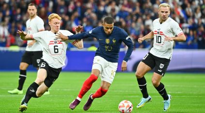 ثنائية تحسم مباراة فرنسا ضد النمسا