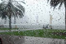 أمطار غزيرة وبرد على محافظة الجائزة