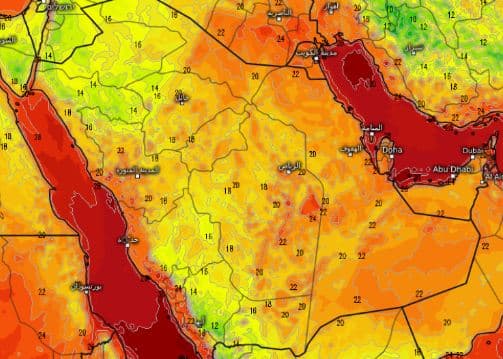 أجواء حارة خلال إجازة نهاية الأسبوع