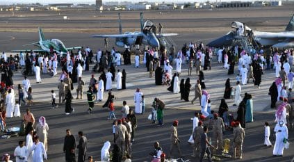 معرض للطائرات الحربية بقاعدة الملك فيصل الجوية