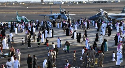 معرض للطائرات الحربية بقاعدة الملك فيصل الجوية